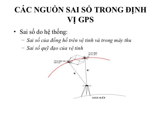 Sai số đo GPS - GNSS từ vệ tinh