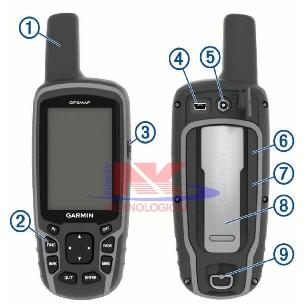 Máy định vị GPS cầm tay Garmin 64sx