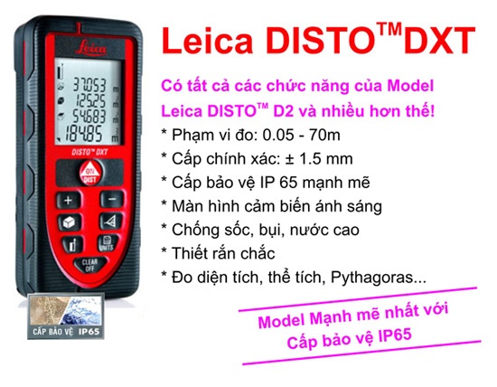 Thông số máy đo khoảng cách leica